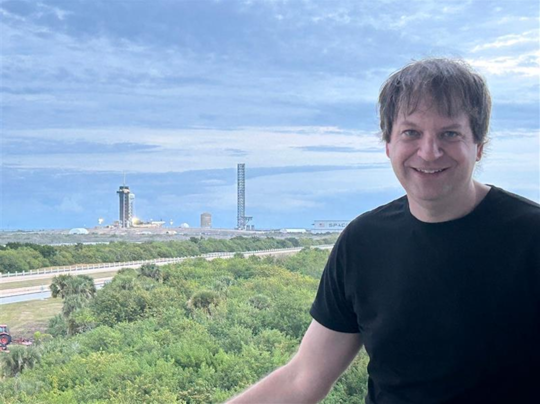 Joe Thomes at launch facility